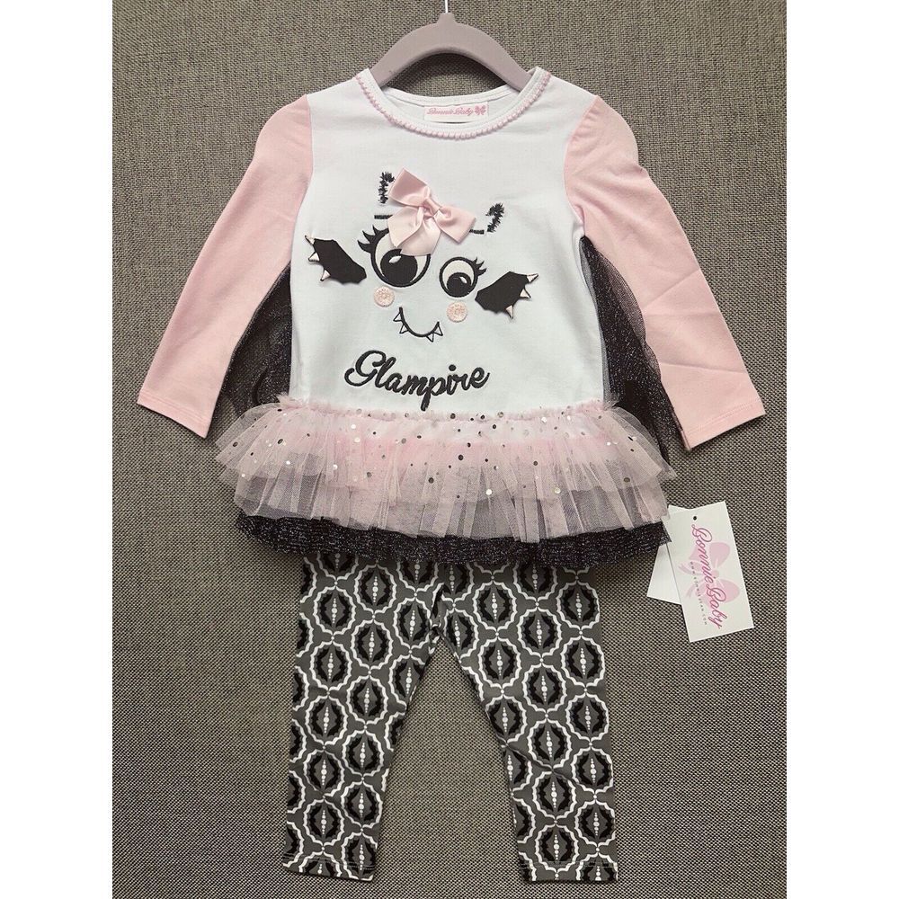 NEW BNWT Bonnie Jean Baby Halloween Outfit Clothes Vampire Size 12‎ Months 12M